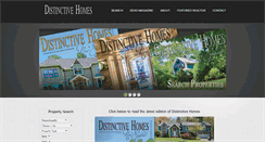 Desktop Screenshot of distinctivehomesonline.com