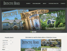 Tablet Screenshot of distinctivehomesonline.com